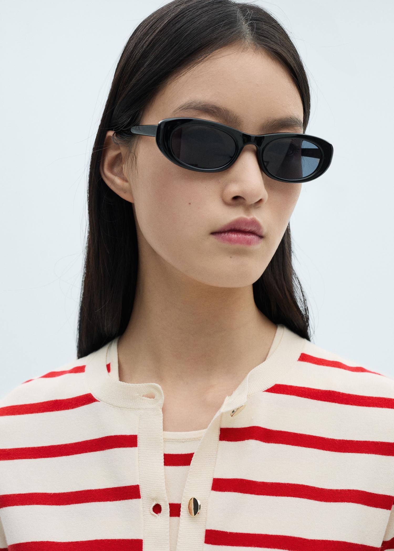 Striped knitted cardigan - Women | MANGO USA Product Image