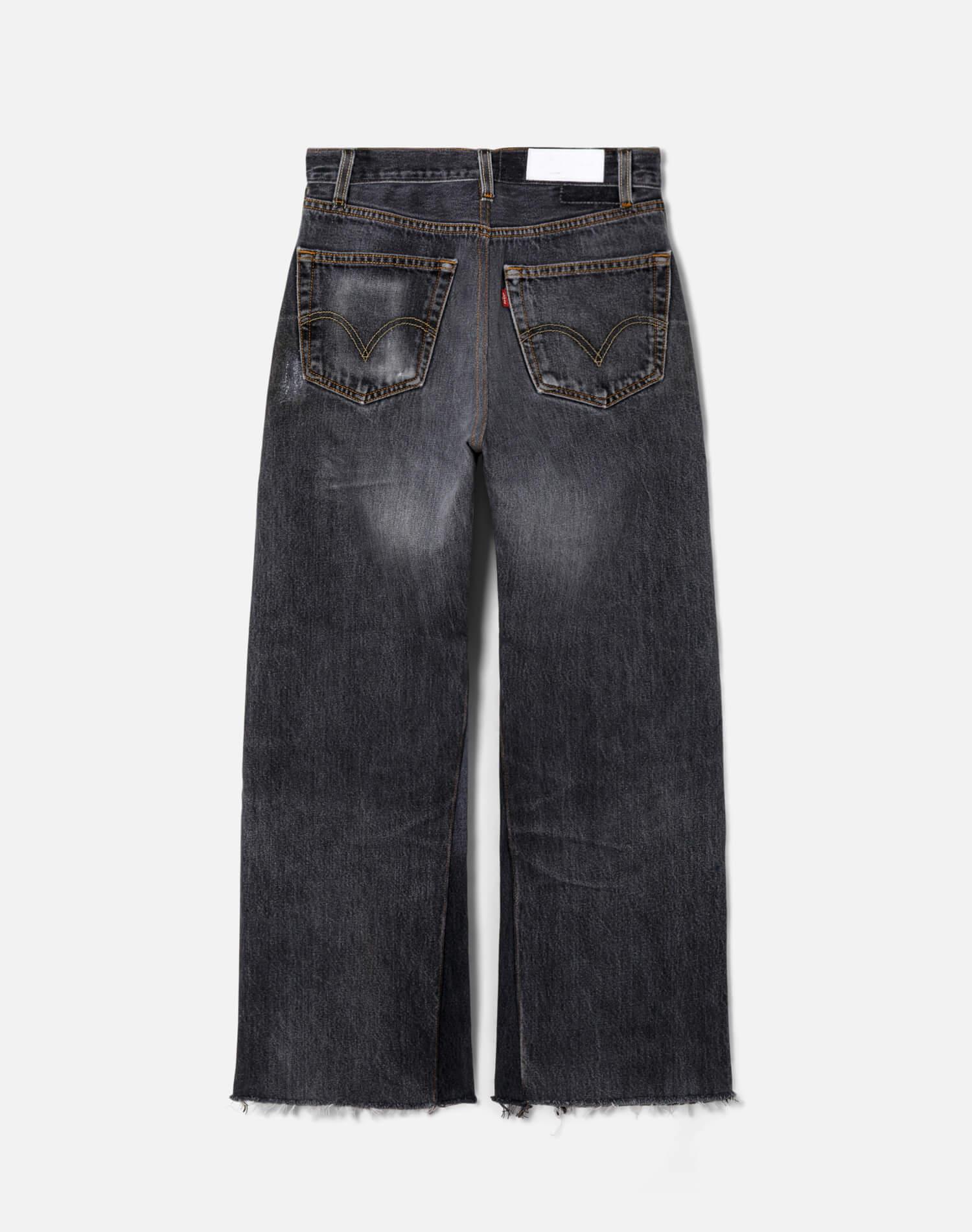 Levi's Black High Rise Wide Leg Crop Product Image