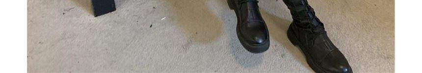 Plain Lace-Up Cropped Cardigan / Spaghetti Strap Floral Mini A-Line Dress / Set Product Image