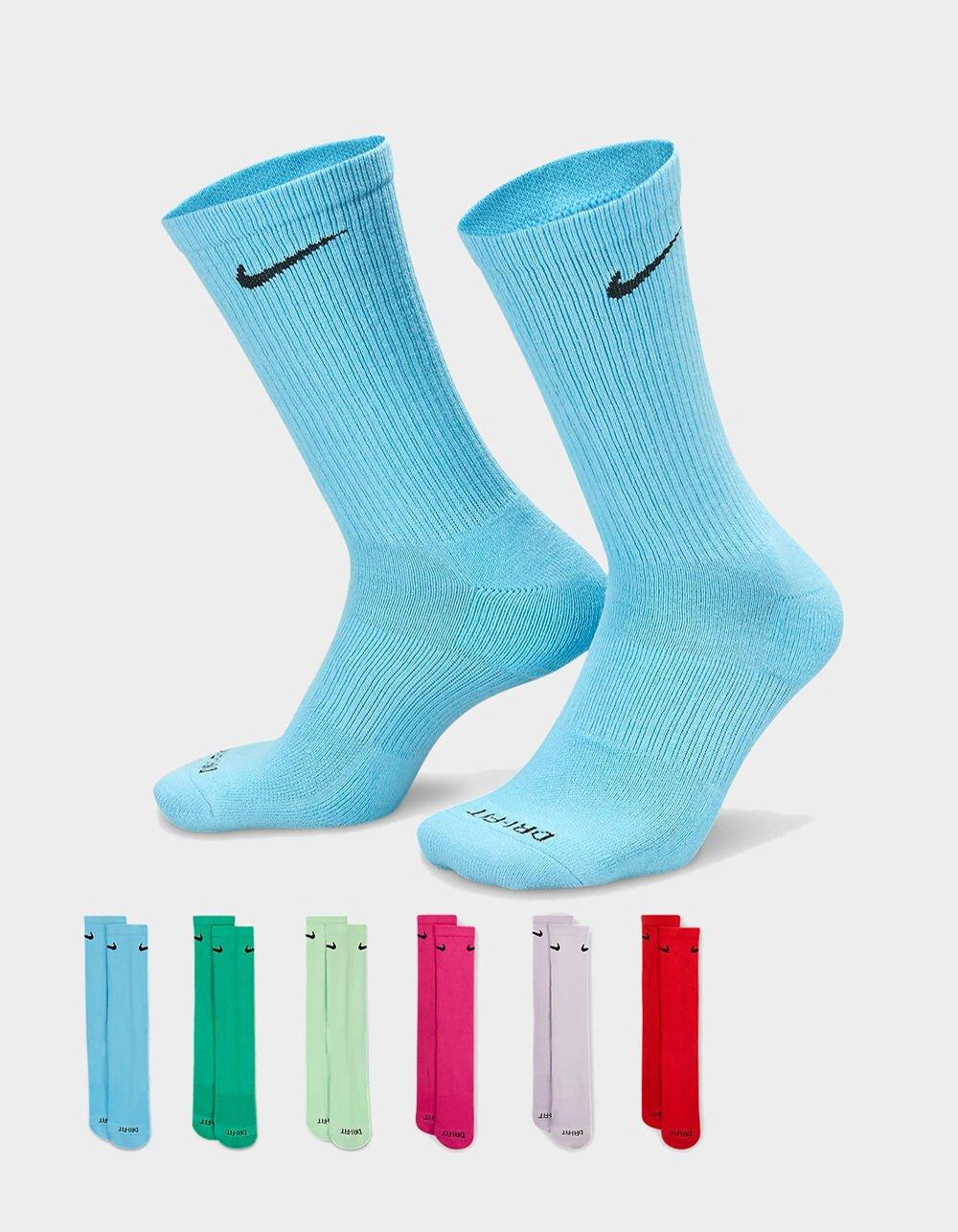 NIKE Everyday Plus Cushioned 6 Pack Crew Socks - BRIGHT COMBO Product Image