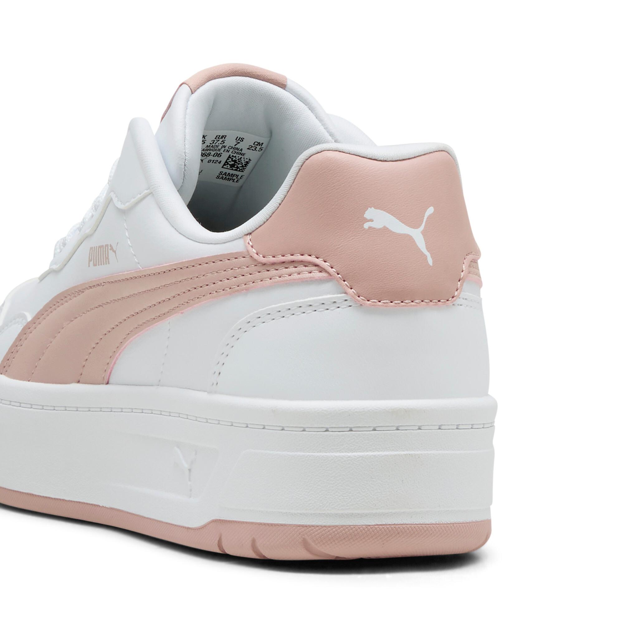 PUMA Court Lally Skye Women's Sneakers in White/Rose Quartz Product Image