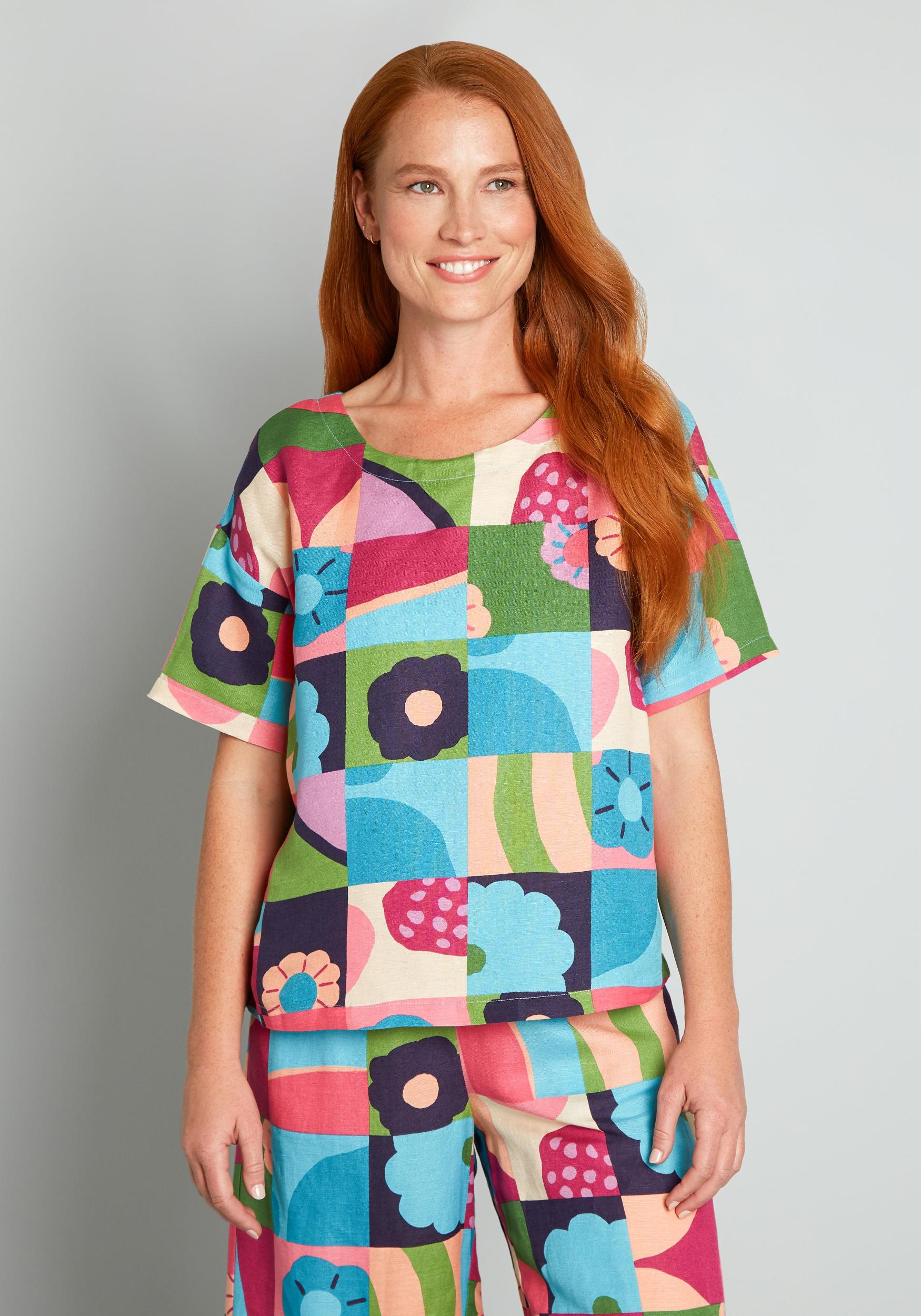 Patchwork Playground Top (Final Sale) Product Image