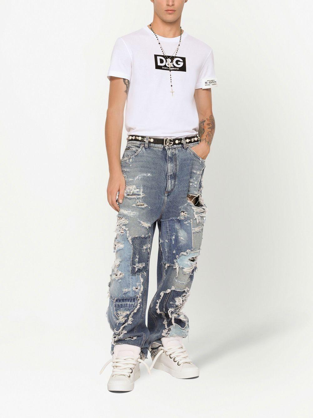 logo-patch cotton T-shirt Product Image