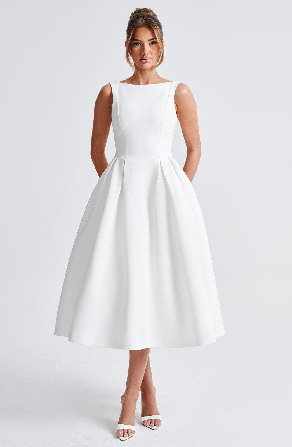 Clarabella Midi Dress - Ivory Product Image