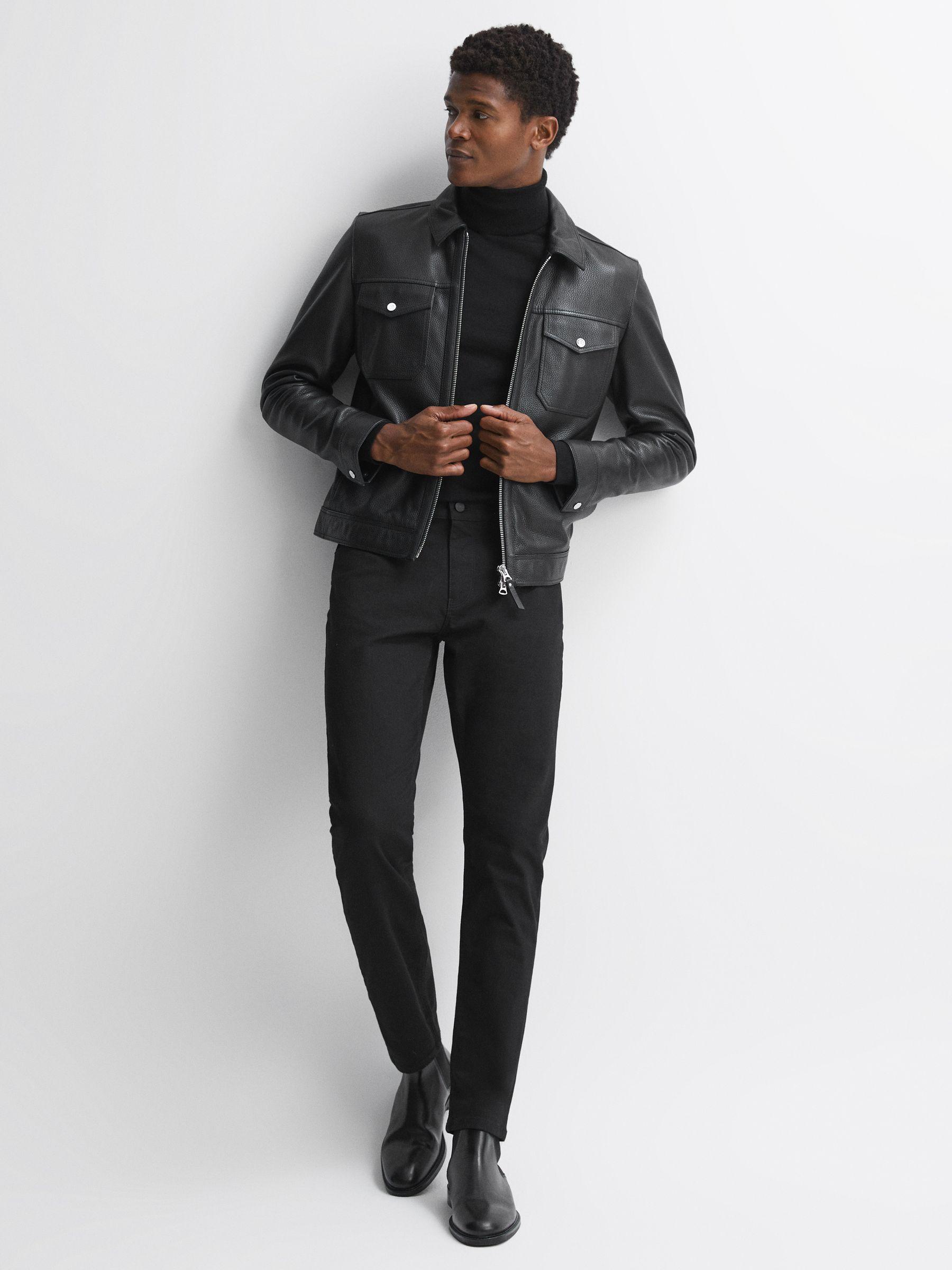 Slim Fit Jeans in Black Product Image