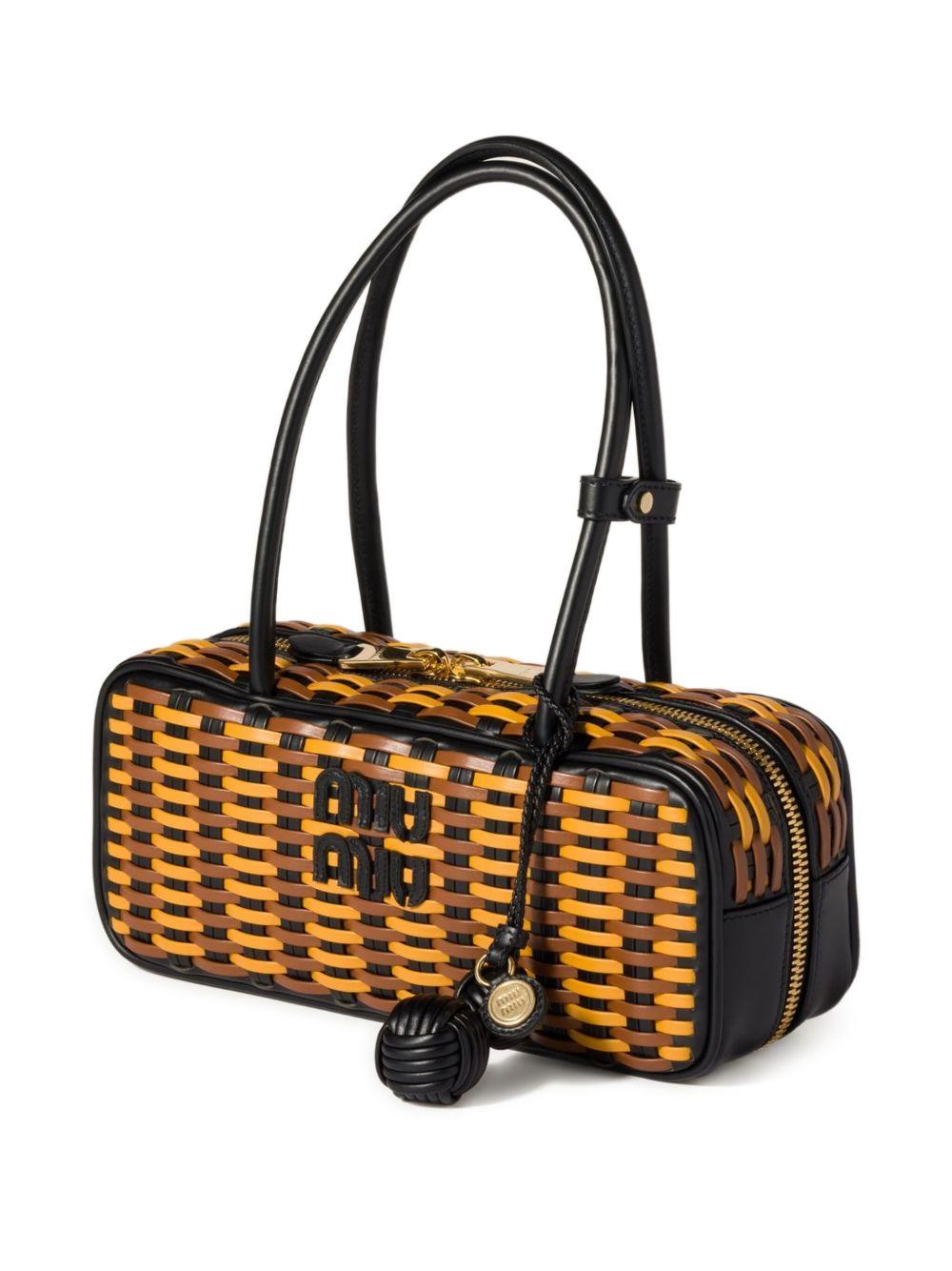 Beau woven-effect tote bag Product Image