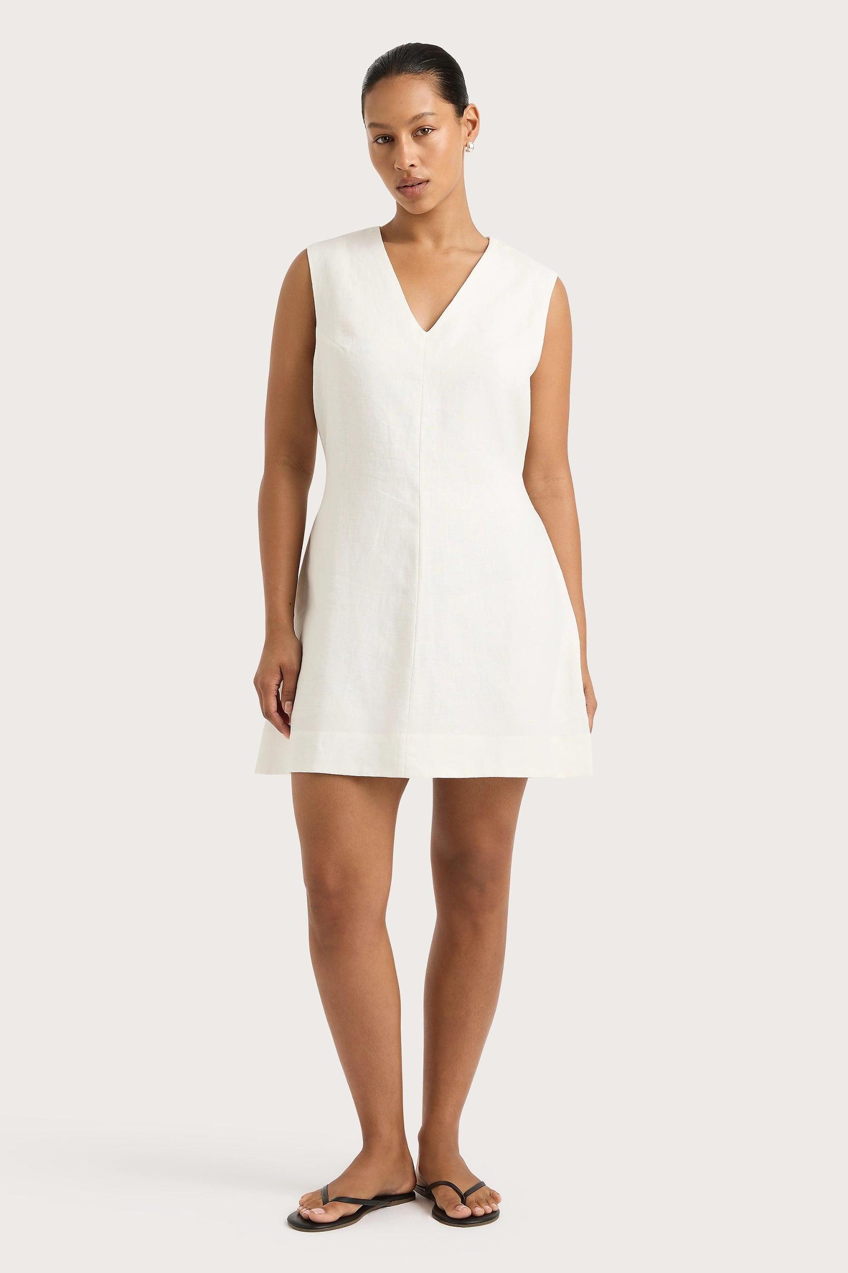 Daiane Mini Dress White - Final Sale Product Image
