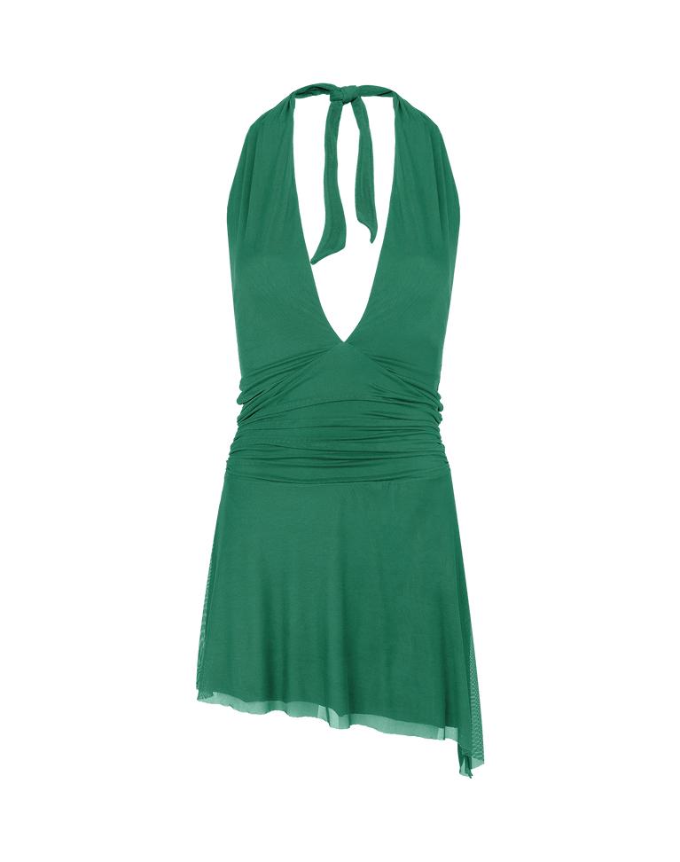 Nina Short Halter Dress - Bayside Product Image