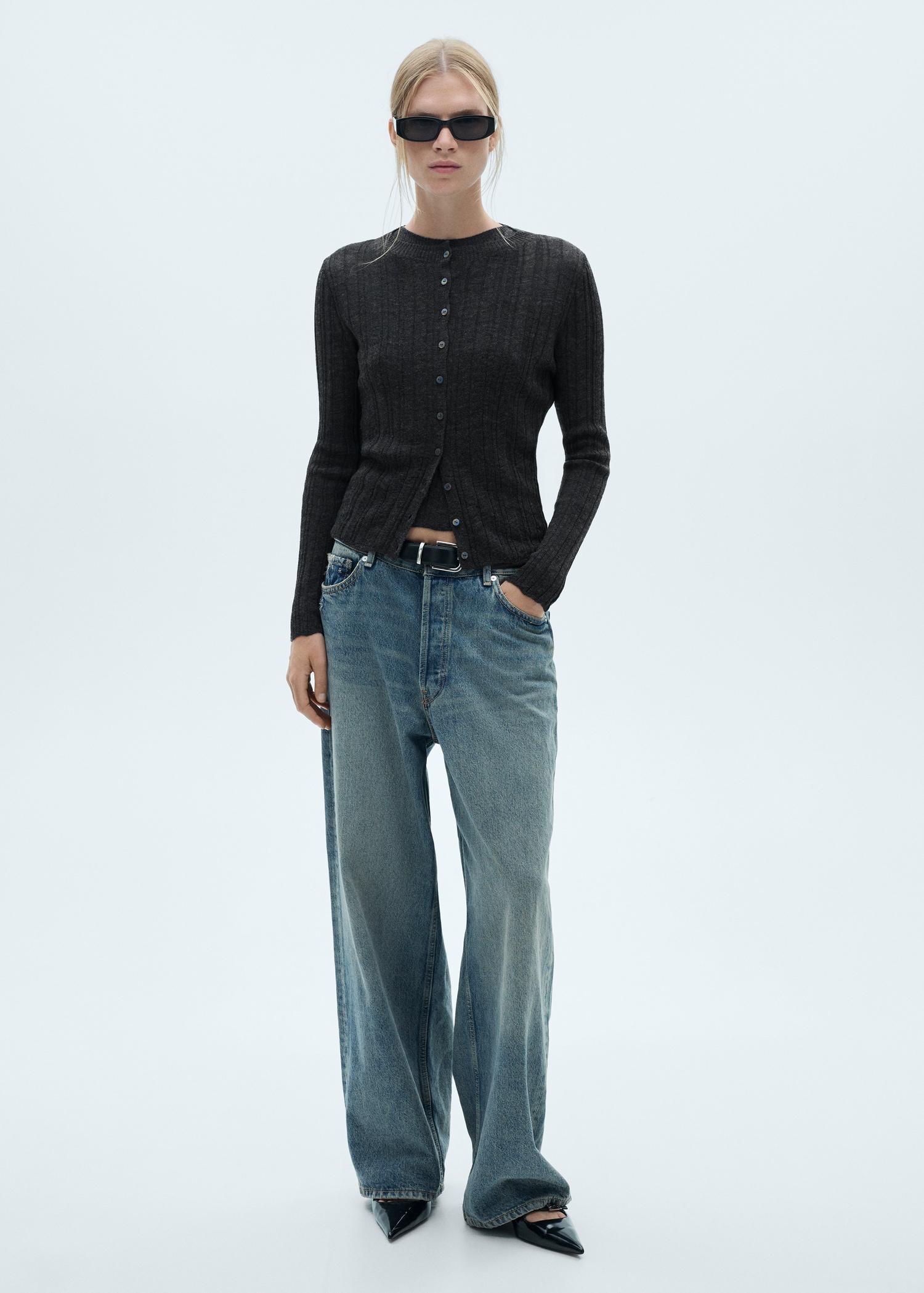 Button knit cardigan - Women | MANGO USA Product Image