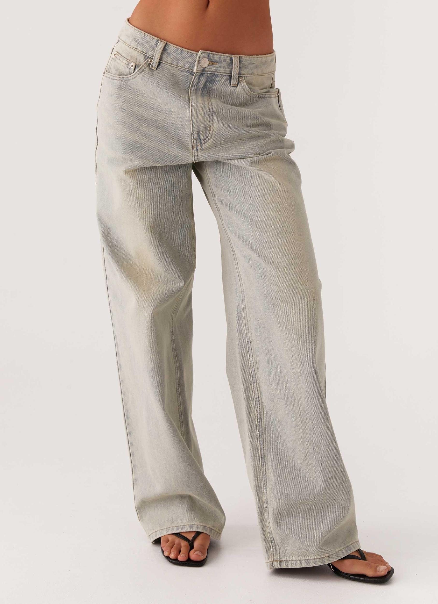 Keanna Low Rise Denim Jeans - Vintage Product Image