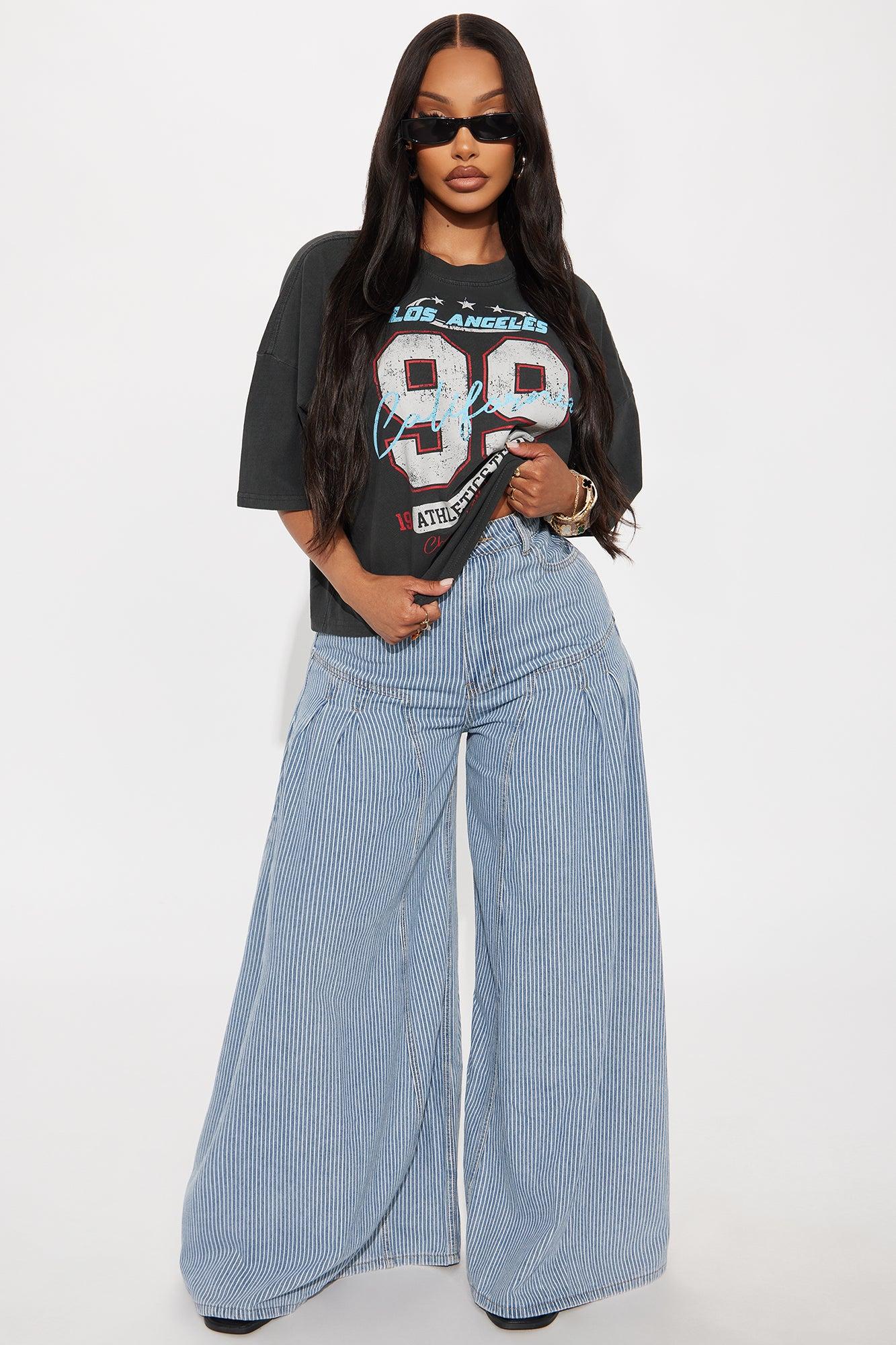 99 California Team Washed Cropped Tee - Black Wash Female Product Image