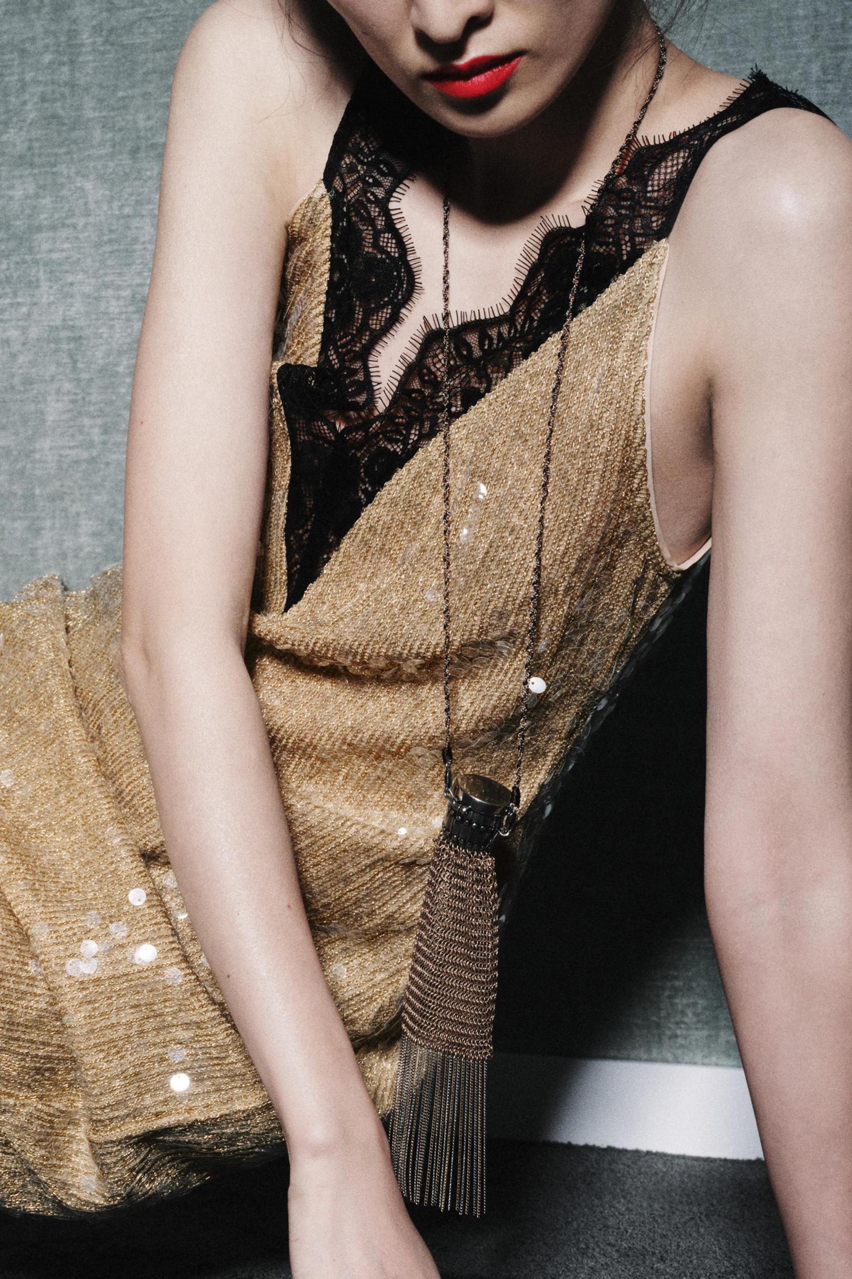 SEQUIN LACE DRESS ZW COLLECTION Product Image