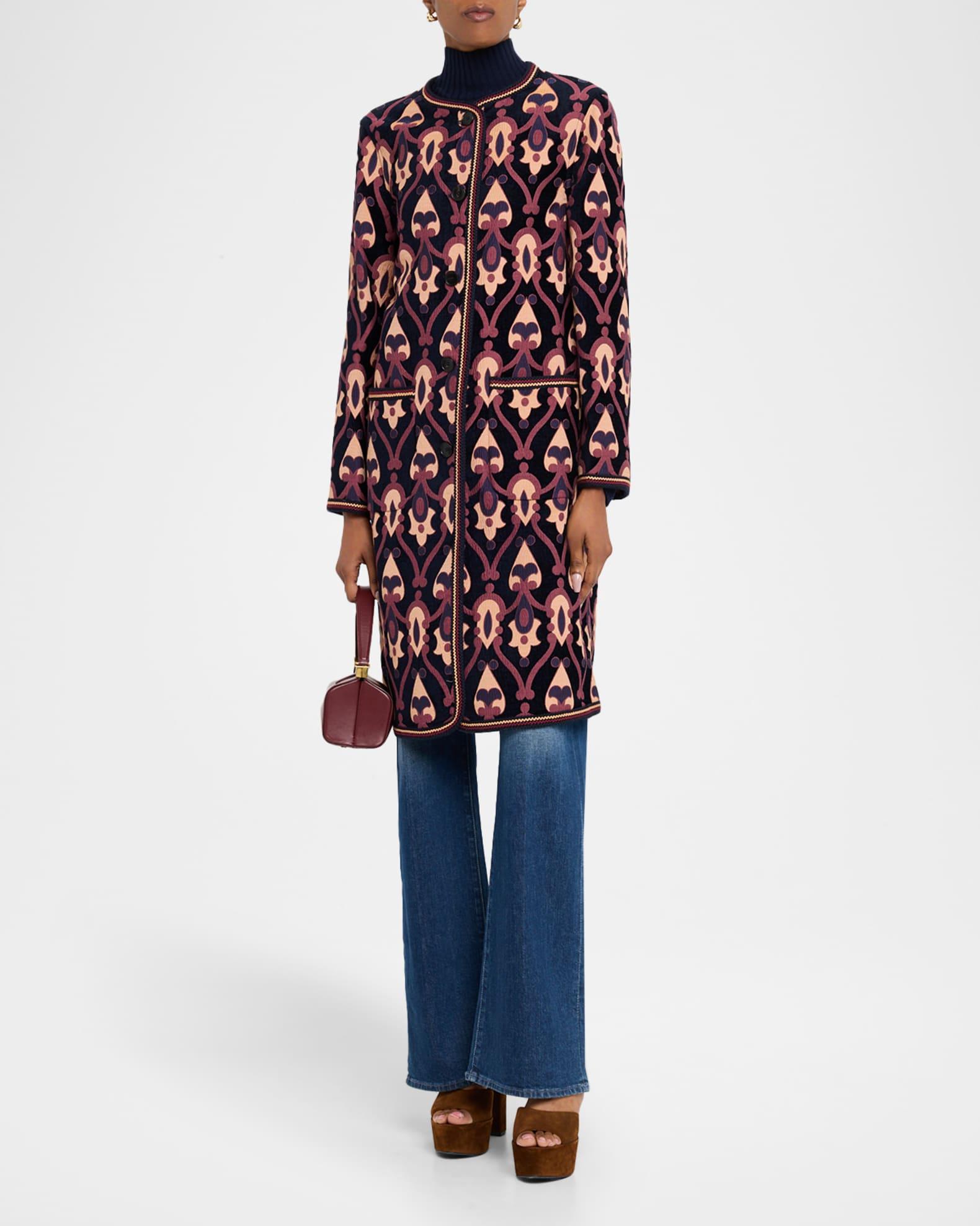 Reversible Jacquard Single-Breasted Coat Product Image