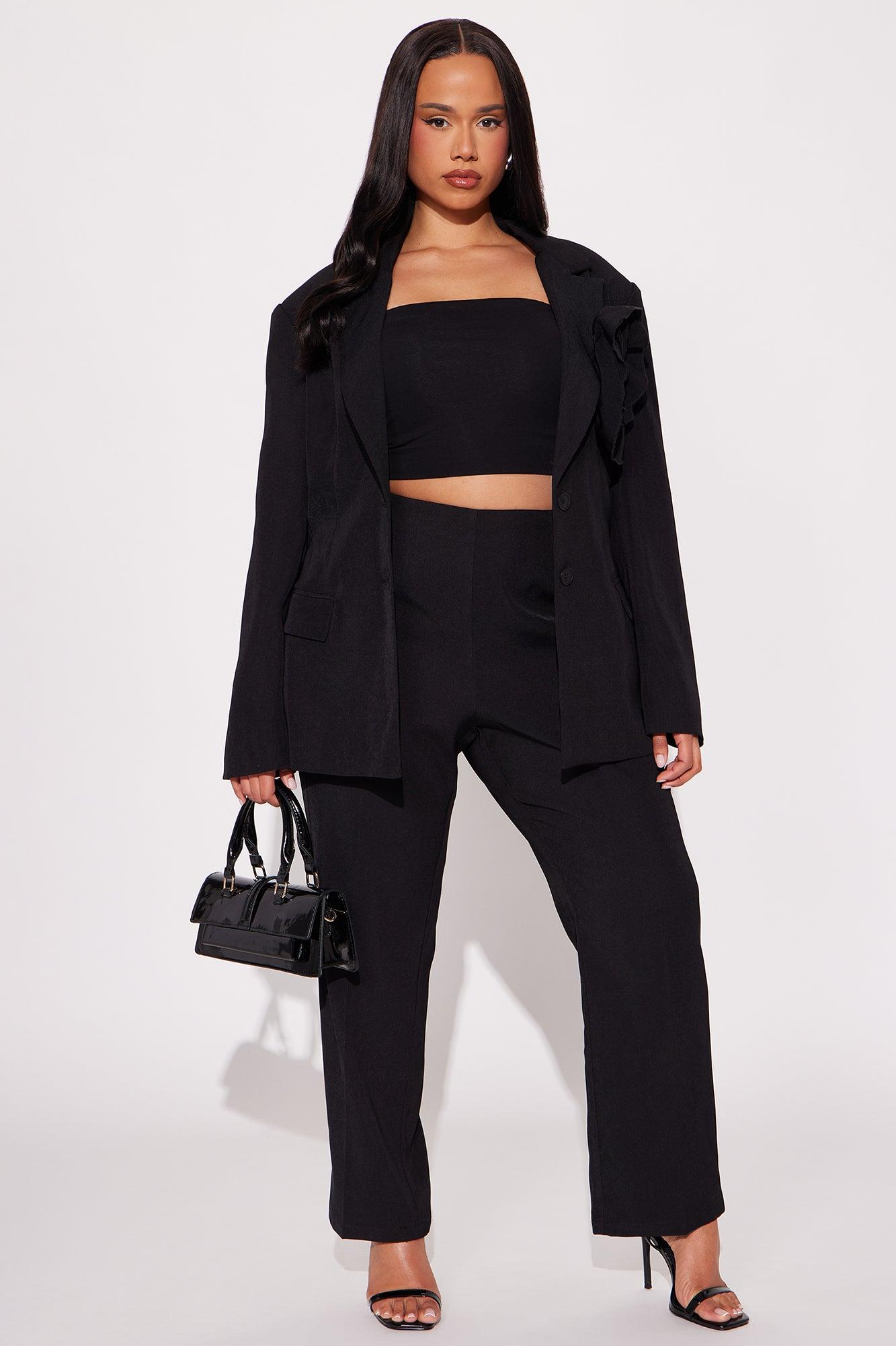Rosetta Blazer Pant Set - Black Product Image