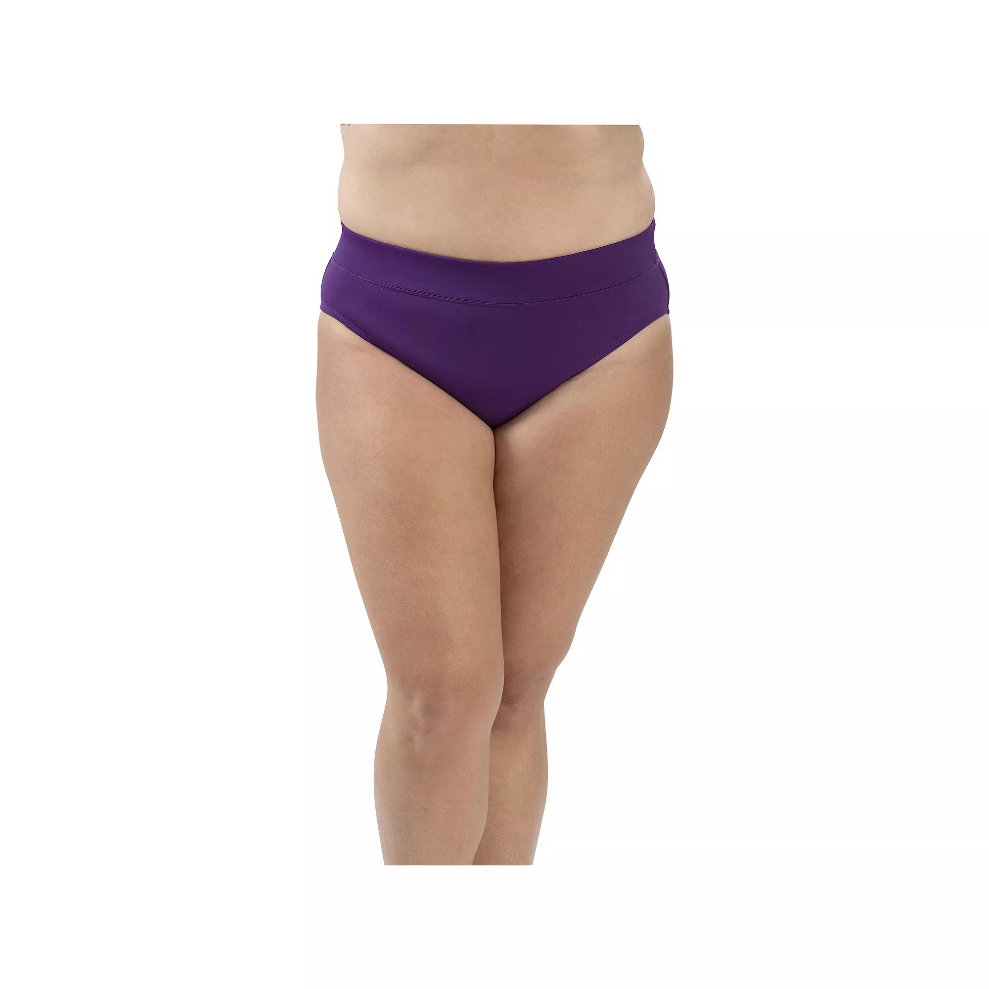 Women's Dolfin Aquashape UPF 50+ Solid Moderate Cut Swim Briefs,  Product Image
