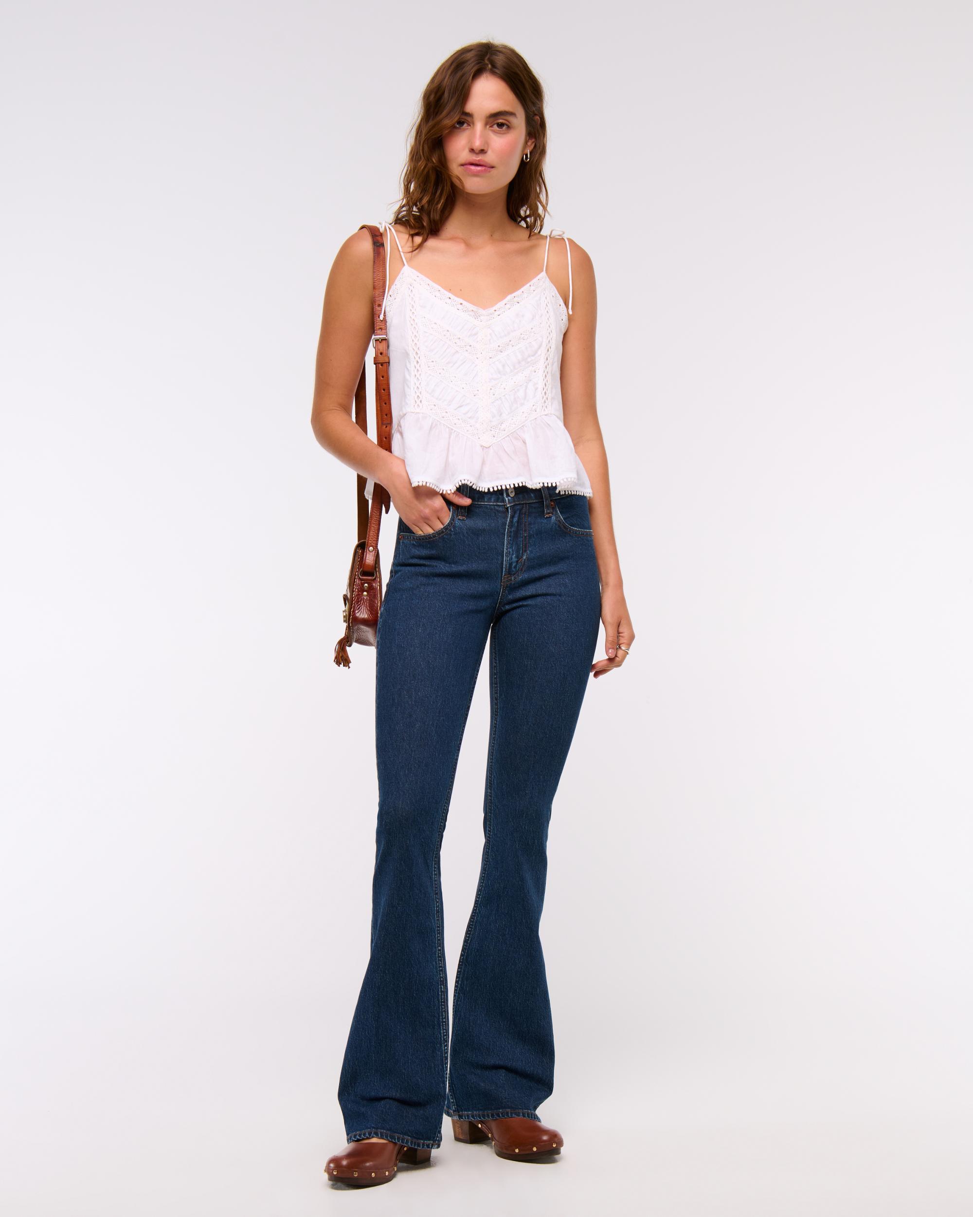 Lace-Trim Tie-Strap Cami Product Image