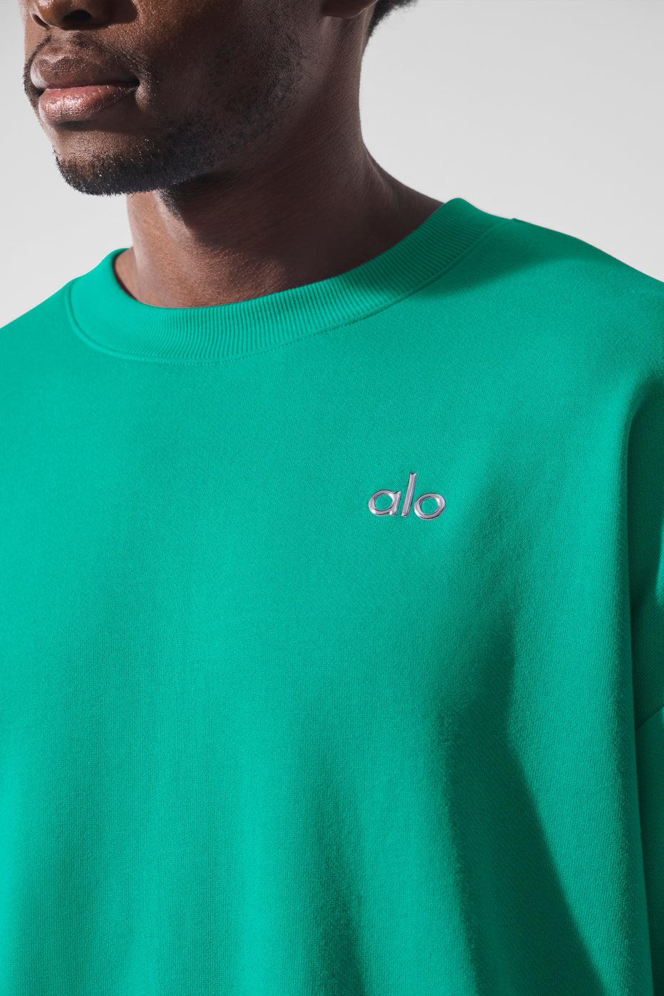 Accolade Crew Neck Pullover - Spruce Green Product Image