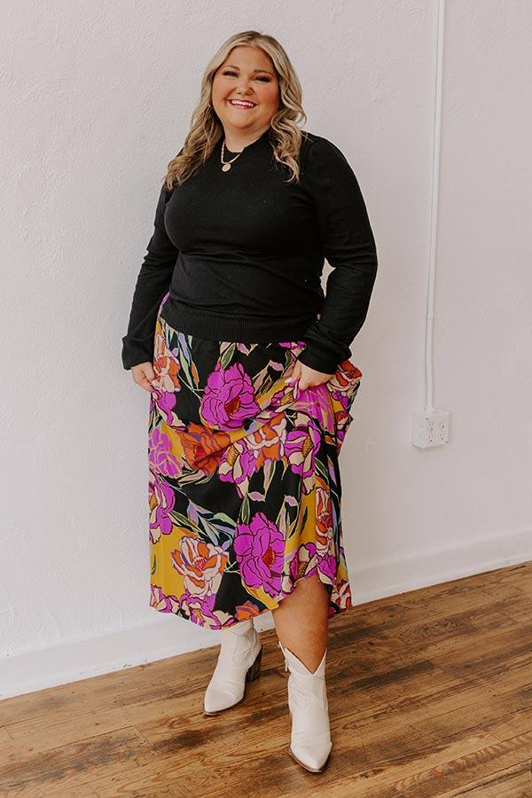 Novel Romance Floral Maxi Dress Curves Product Image