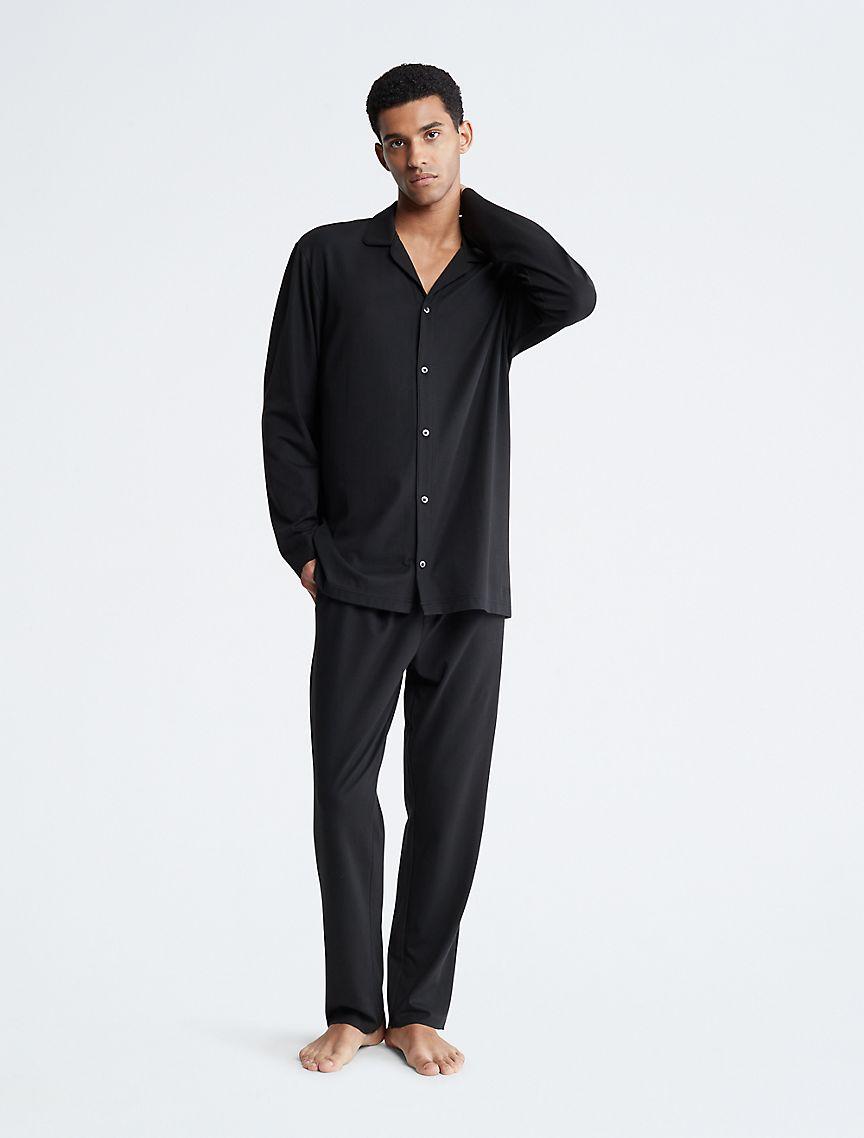 CK Black Lounge Sleep Button-Down Shirt Product Image