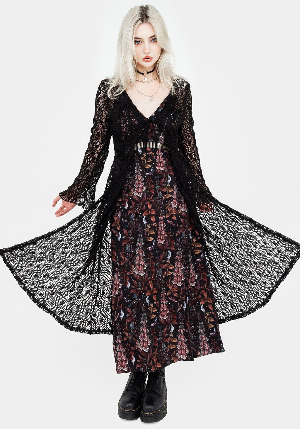 Penelope Long Crochet Cardigan Product Image