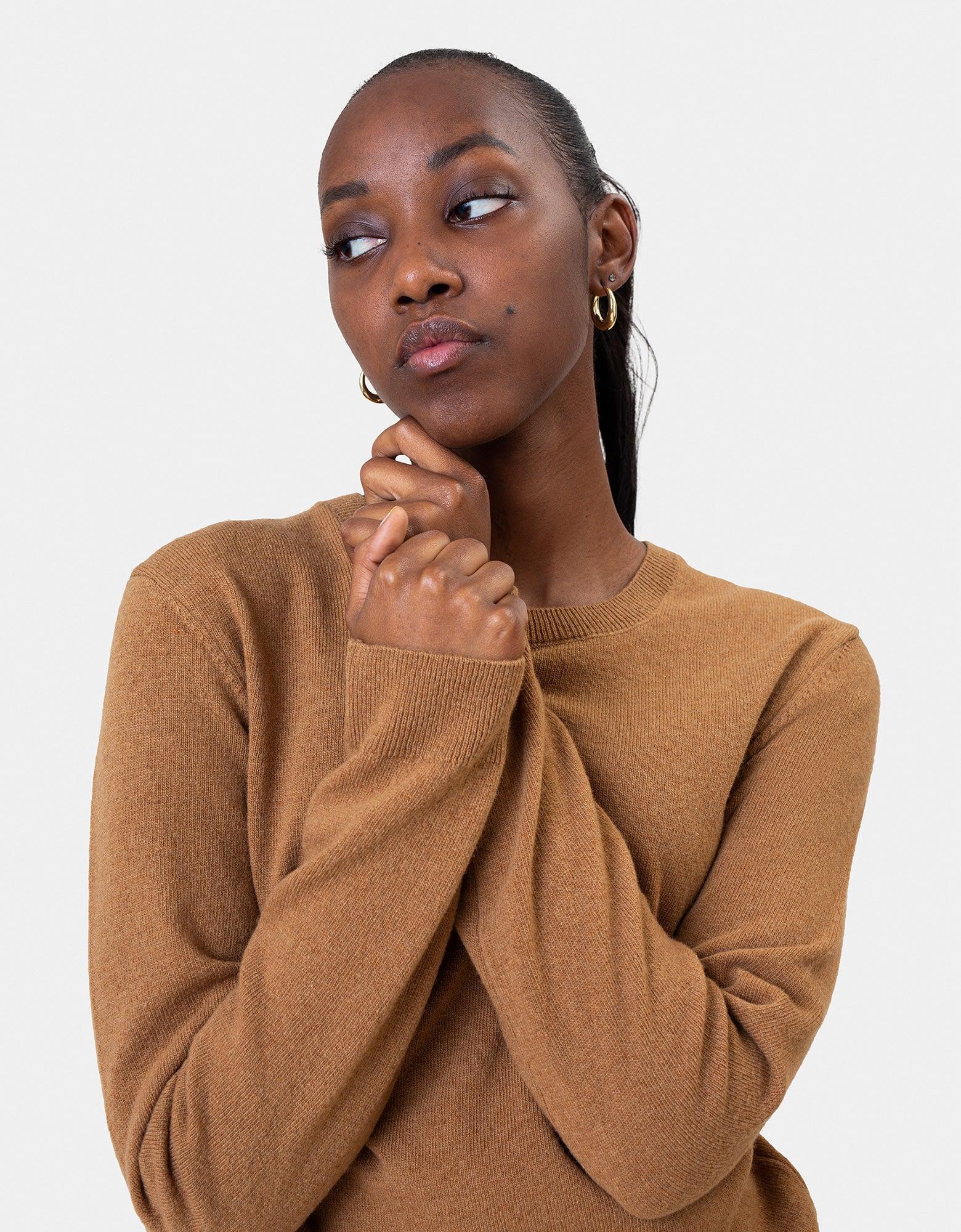 Women Classic Merino Wool Crew - Lava Grey Product Image