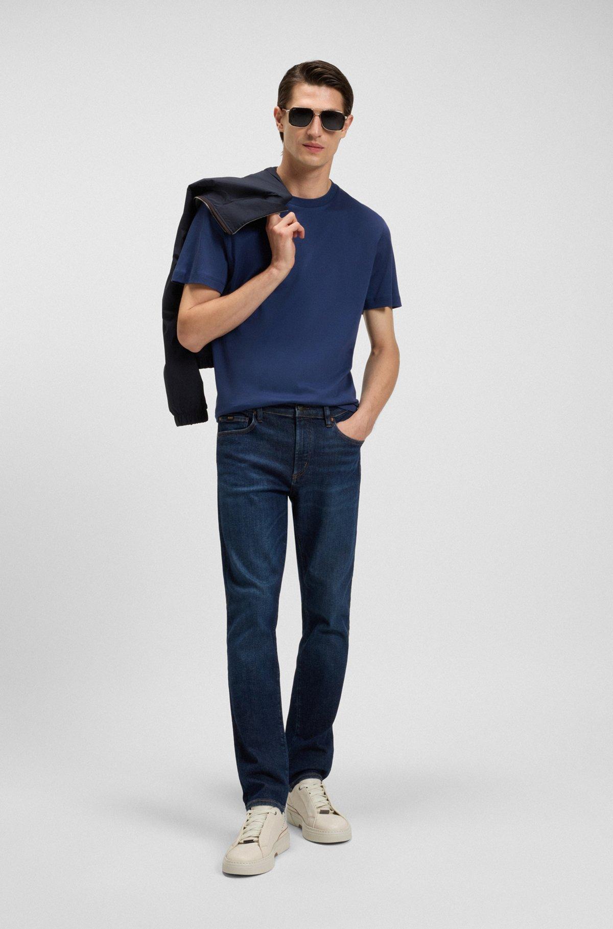 Regular-fit T-shirt in mercerized cotton Product Image