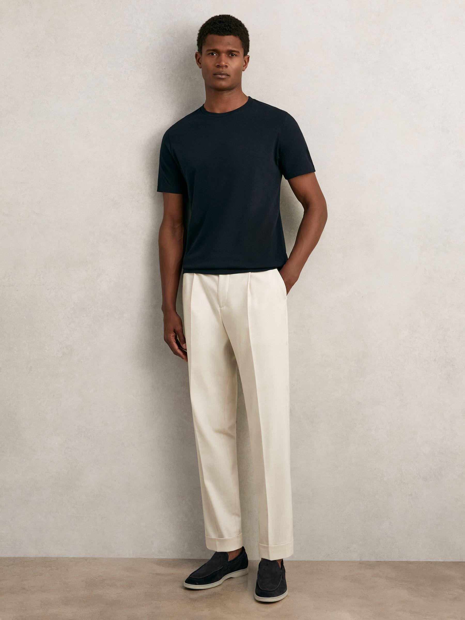 T-Shirts 3 Pack in White/Navy/Dark Sage Green Product Image