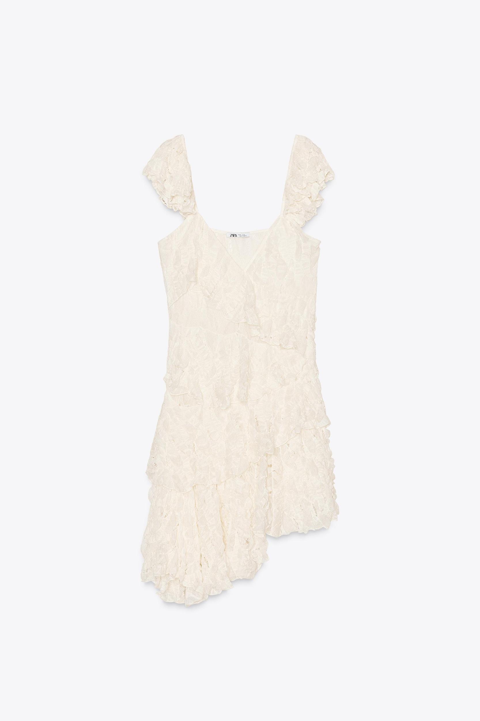 LACE RUFFLE DRESS Product Image