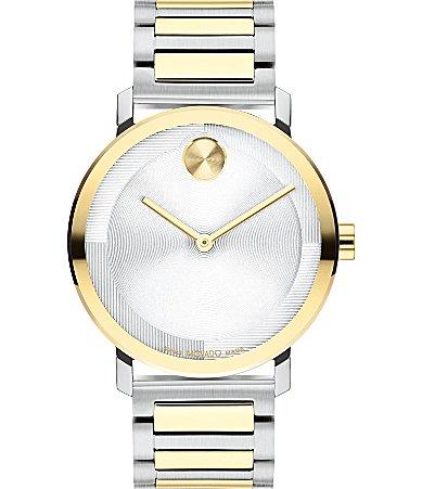 Movado Bold Mens Evolution 2.0 Quartz Analog Gold Mesh Bracelet Watch Product Image