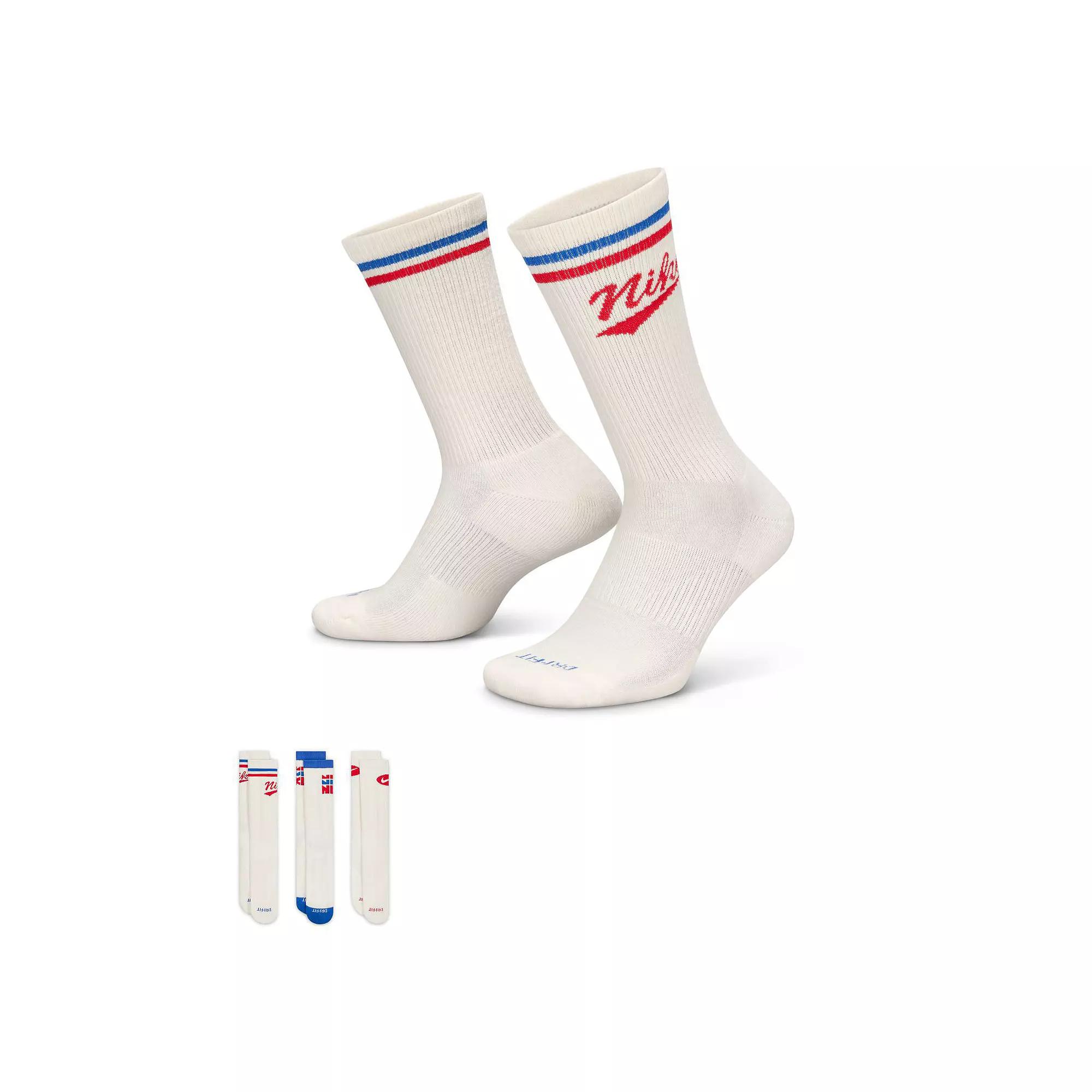 Women's Nike Everyday Plus 3-Pack Crew Socks,  Product Image