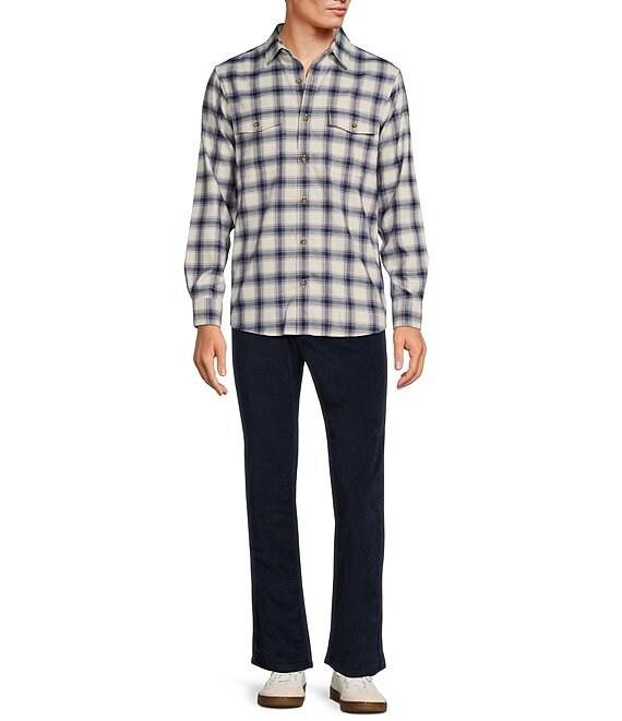 Rowm Long Sleeve Jaspe Medium Plaid Button Down Shirt Product Image