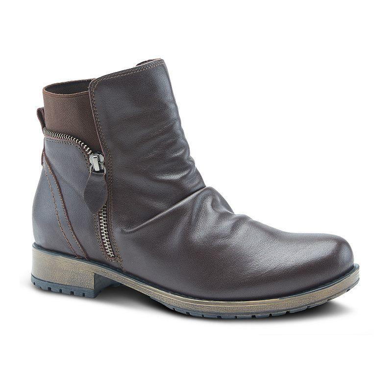 Spring Step Abel Women's Leather Ankle Boots, Size: 37, Dark Brown Product Image