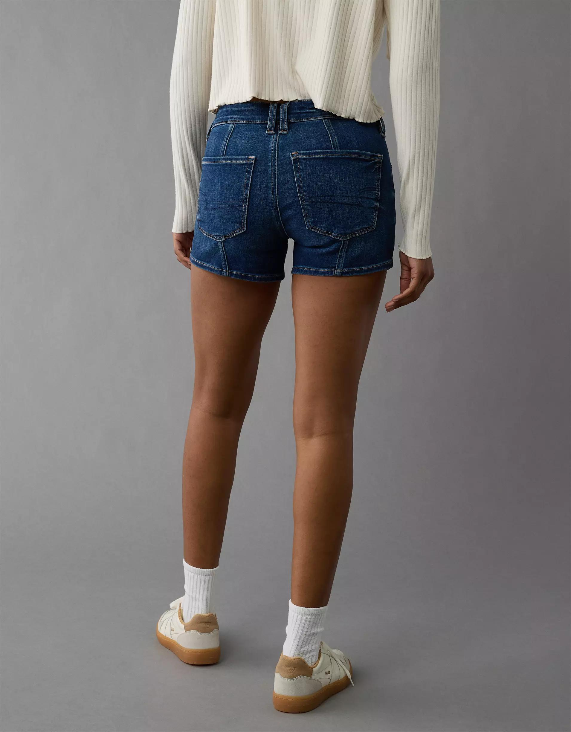 AE Next Level Low-Rise Denim Midi Short Product Image