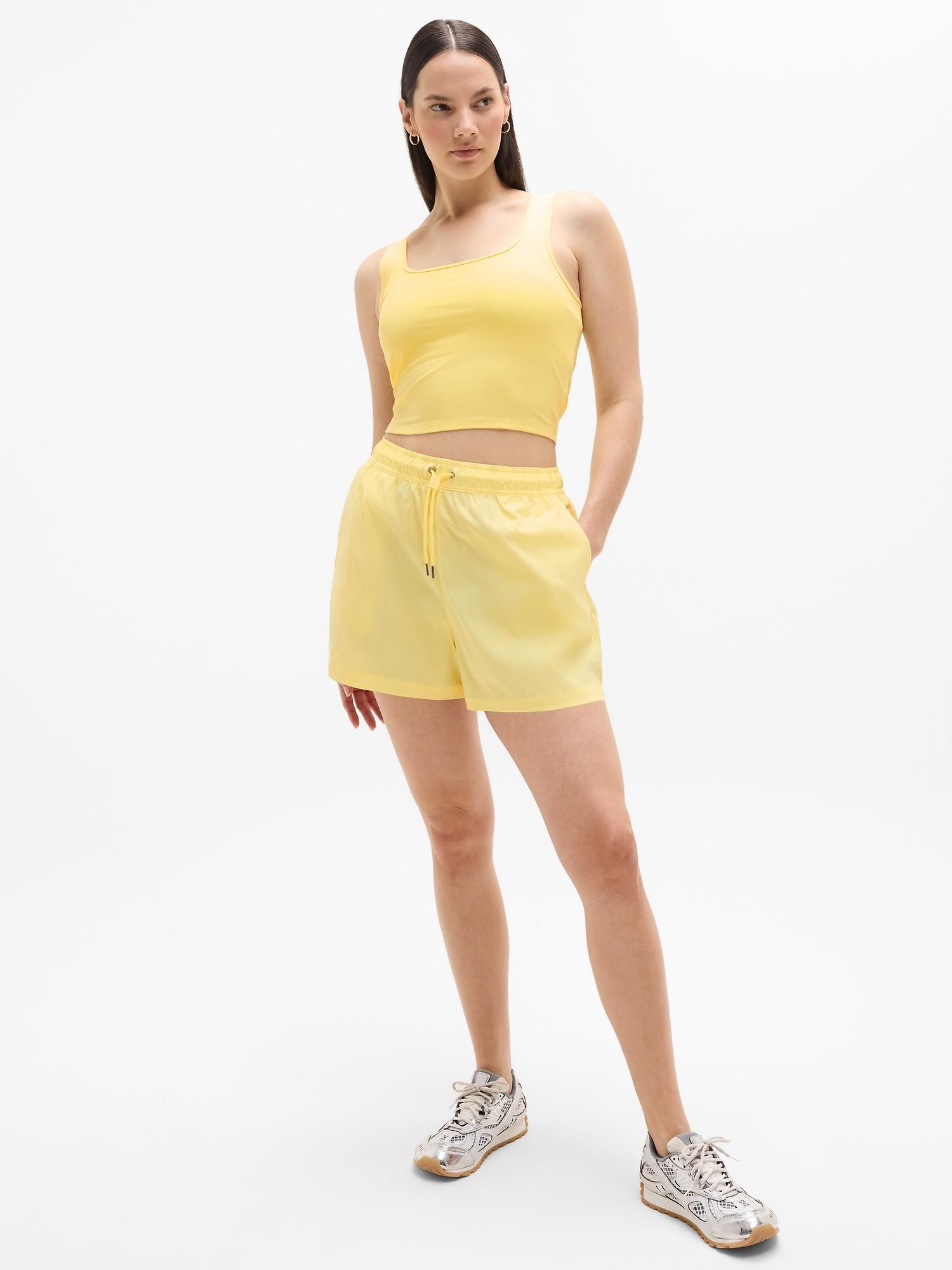 Signature Rib Square Neck Crop Tank Product Image