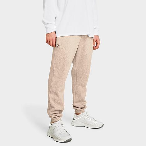 Under Armour Mens Under Armour Essential Fleece Joggers - Mens Timberwolf Taupe/Timberwolf Taupe Product Image