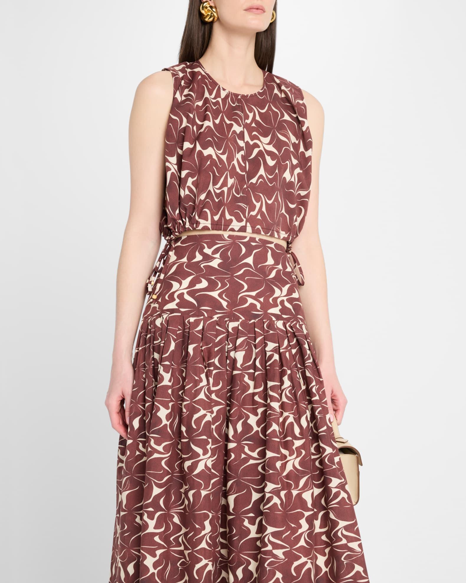 Callas Abstract-Print Crop Top Product Image