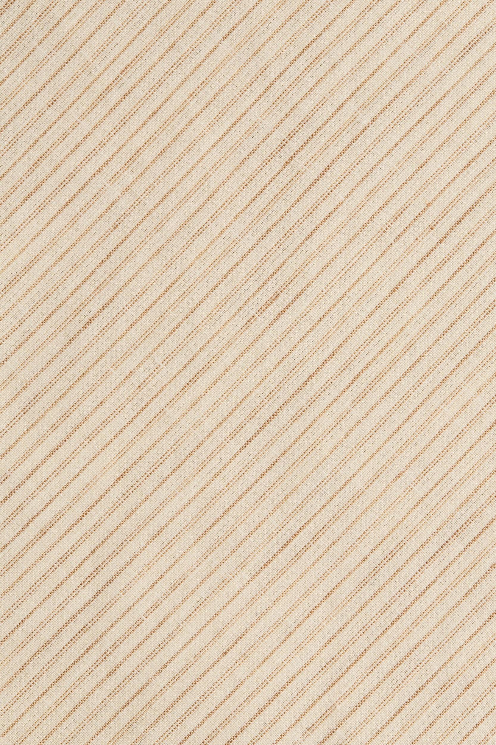 Aveline Dress Beige Pinstripe - Final Sale Product Image