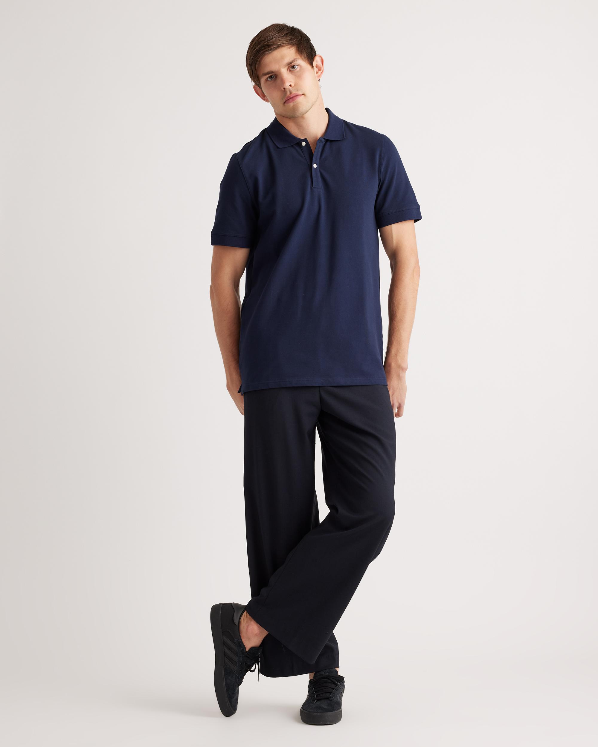 Quince | Men's Pique Polo Organic Cotton Product Image