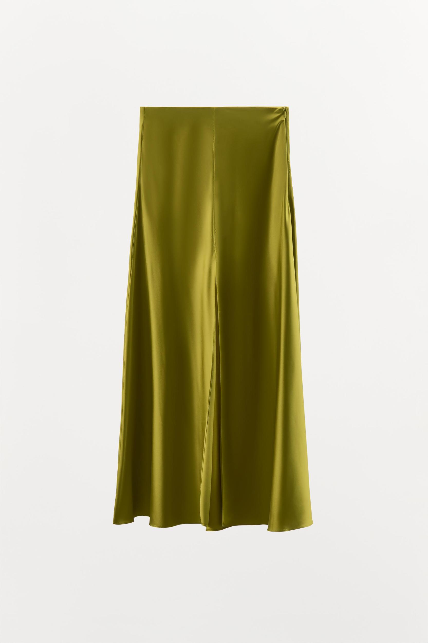 SATIN MIDI SKIRT Product Image