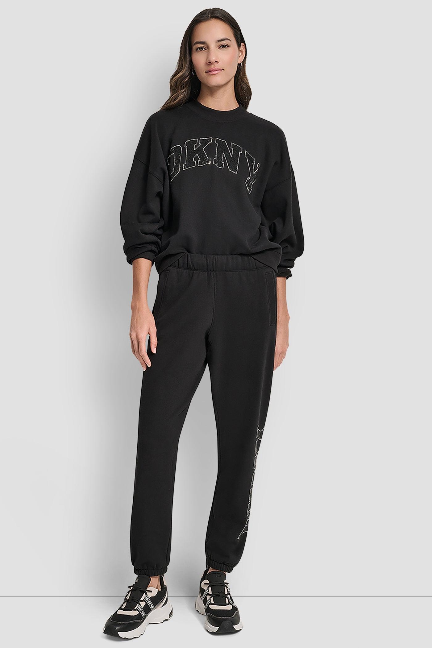 EXPLODED RHINESTONE VARISTY LOGO HIGH RISE RELAXED Product Image