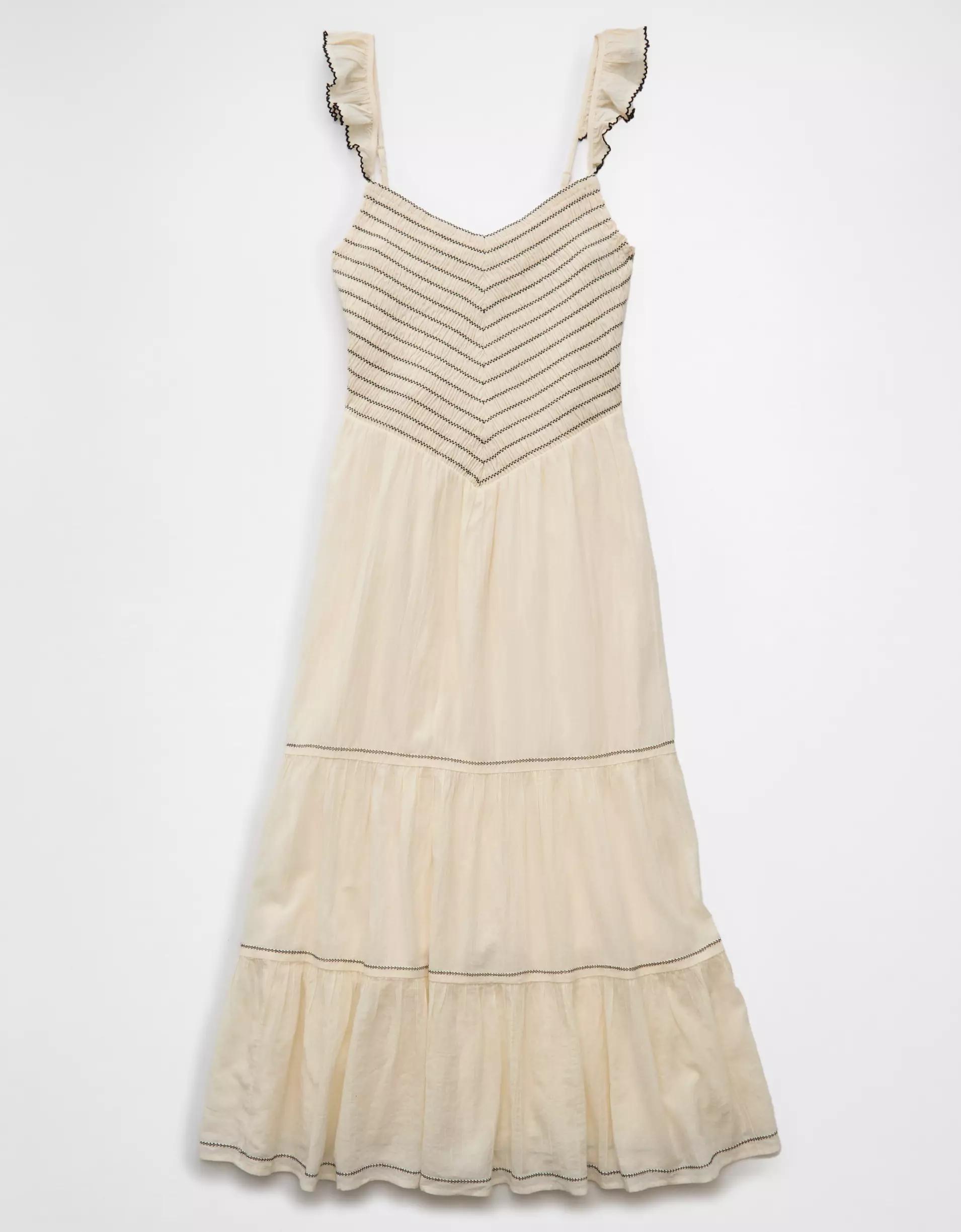 AE Bella Flutter Sleeve Midi Dress Product Image