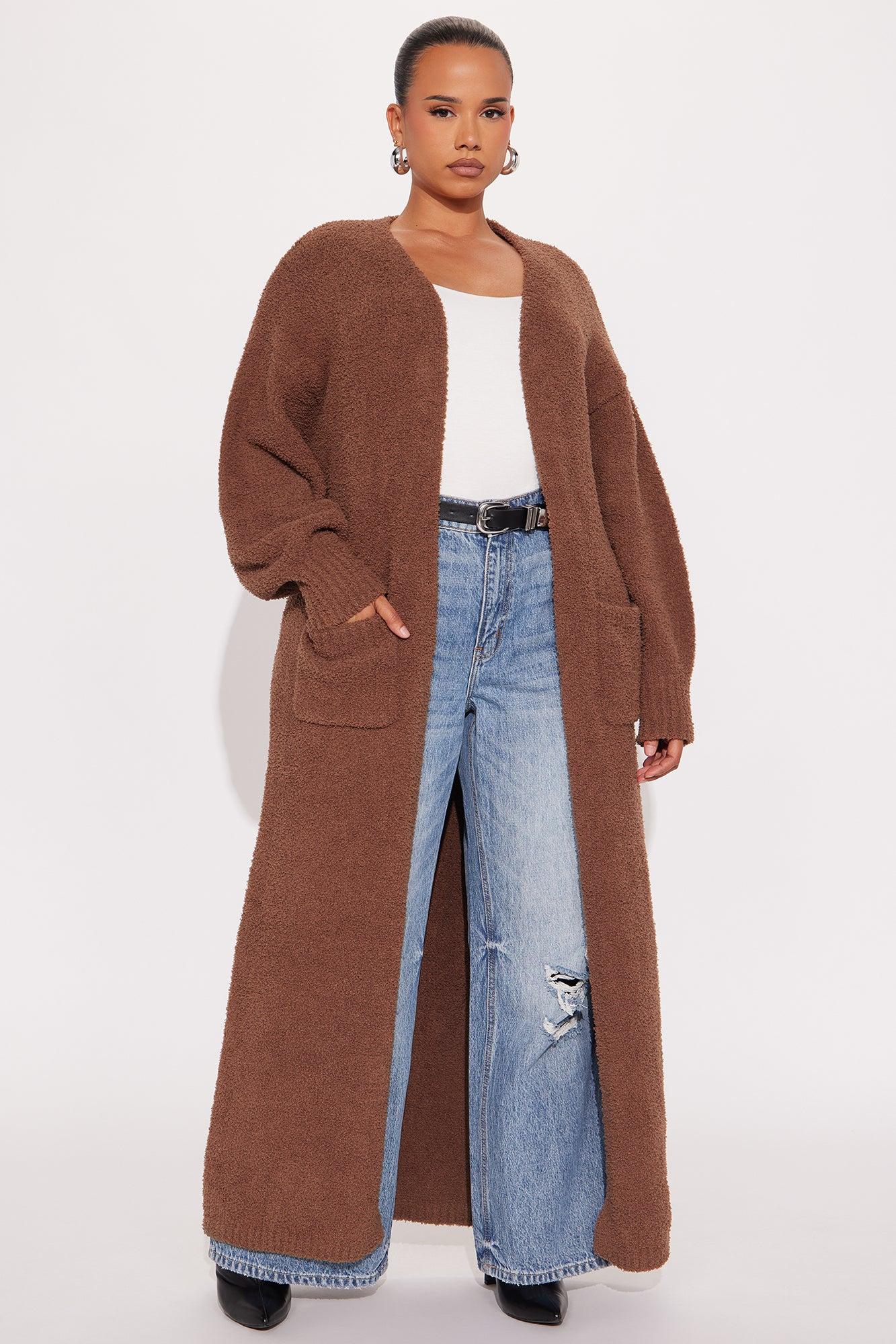 Living In It Cardigan - Mocha Female Product Image