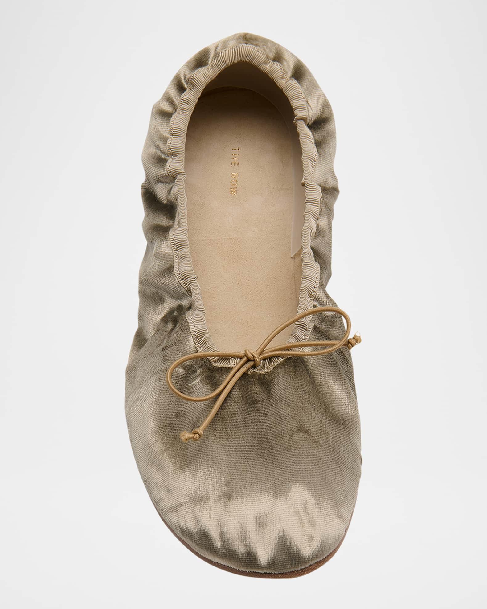 Velvet Ballerina Flats Product Image