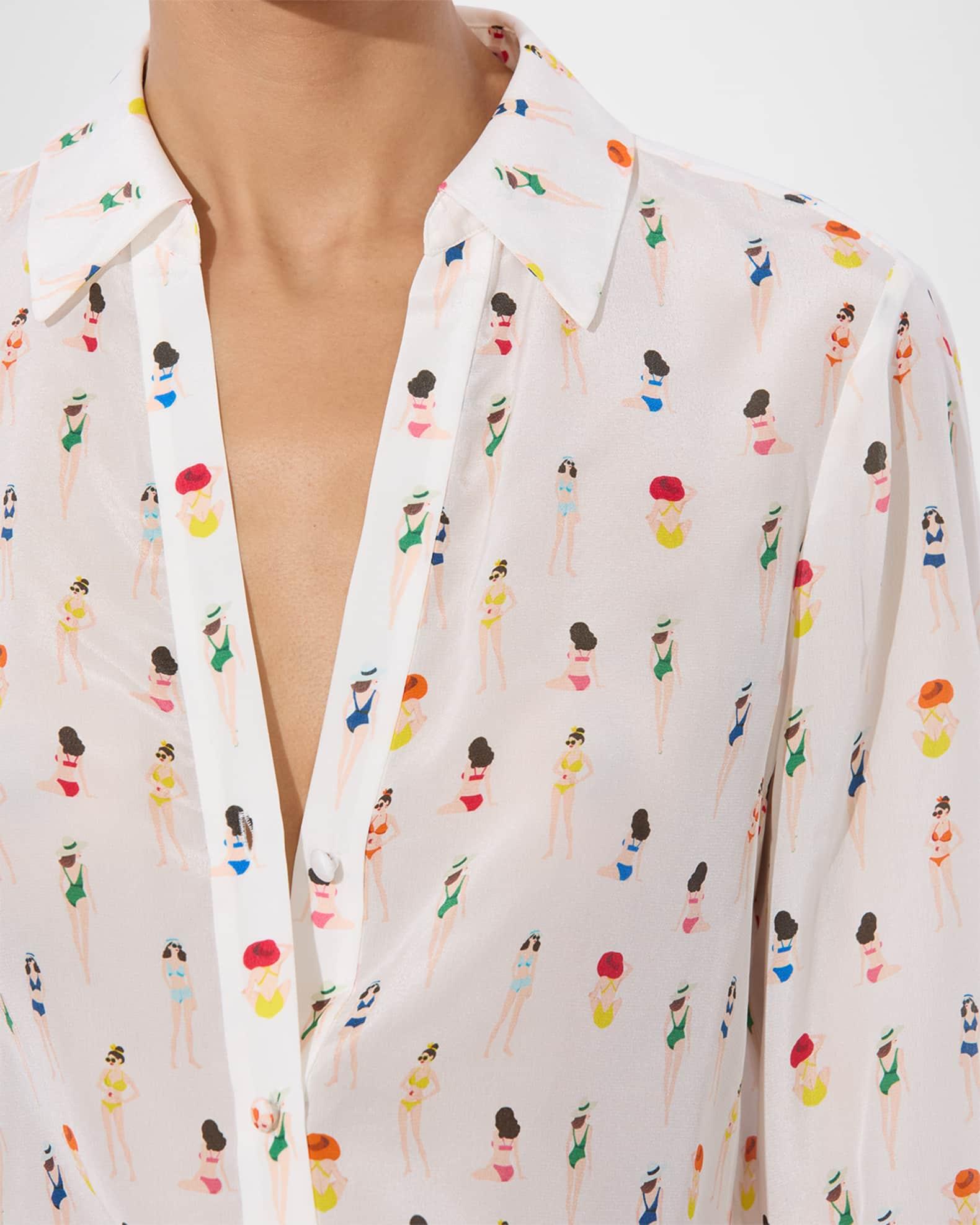 Beach Club Eloise Button-Front Blouse Product Image