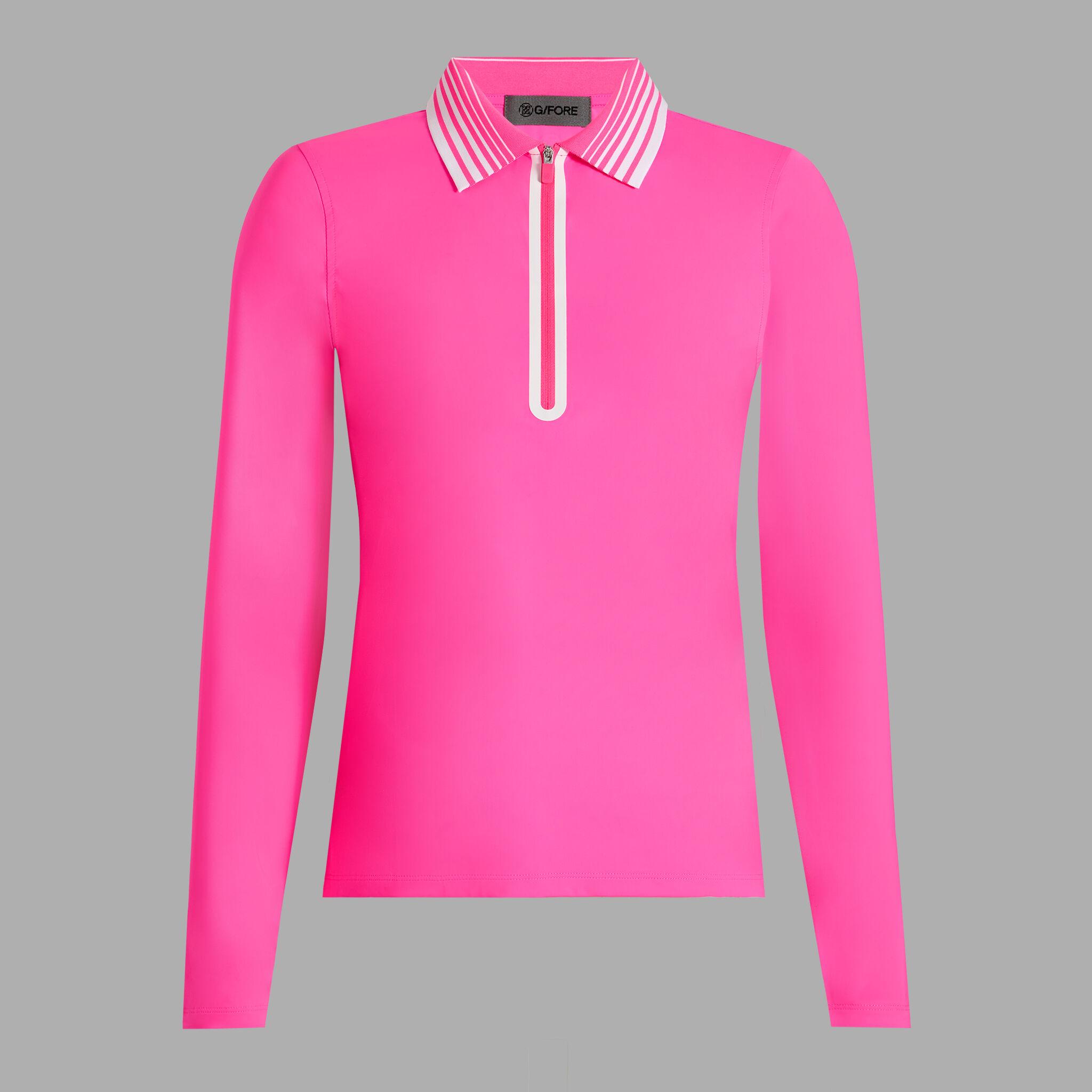 SILKY TECH NYLON QUARTER ZIP POLO Product Image