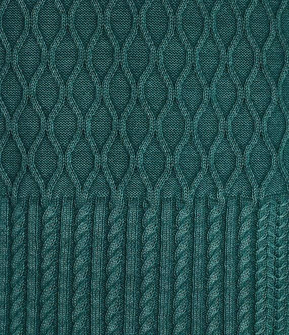 Murano Shape of Water Collection Textured Short Sleeve Sweater Product Image