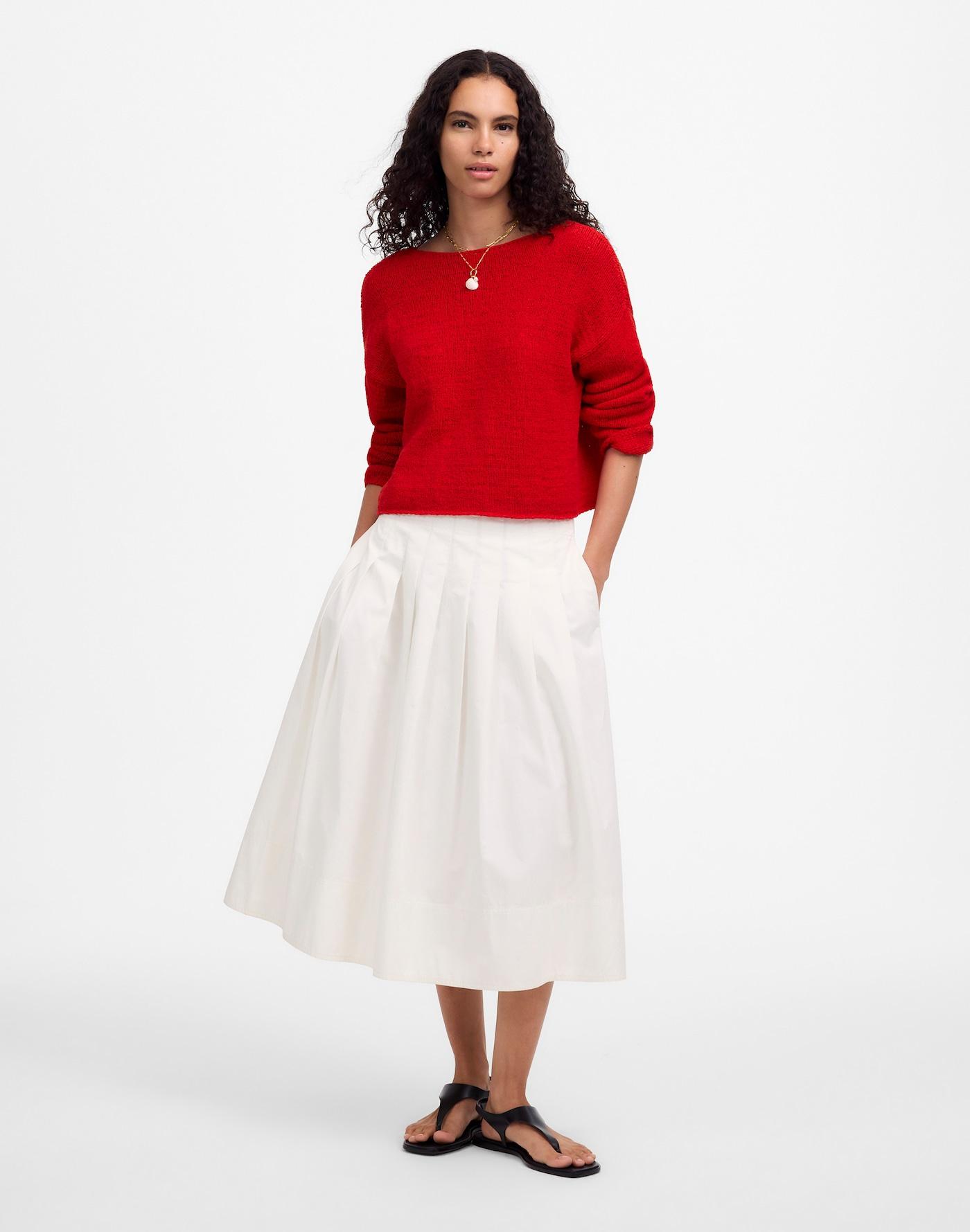 Boatneck Pullover Sweater Product Image