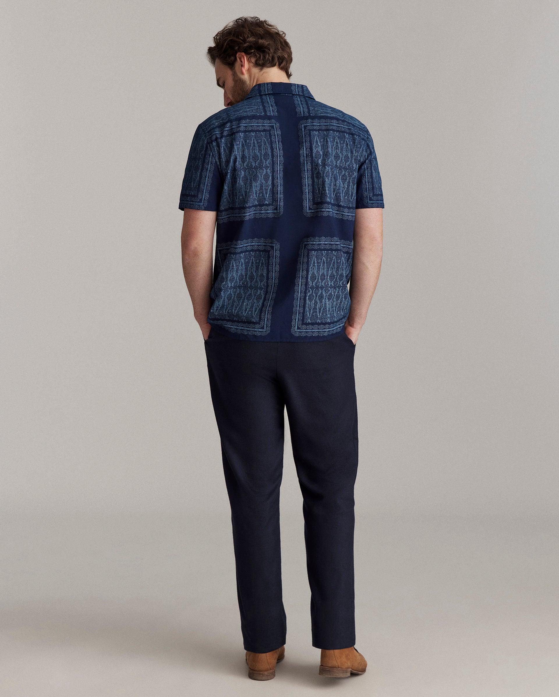 Short Sleeve Indigo Treme Shirt -  Product Image