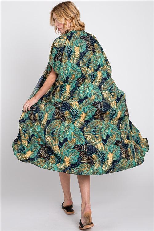 Navy Tropics Cover-Up Product Image