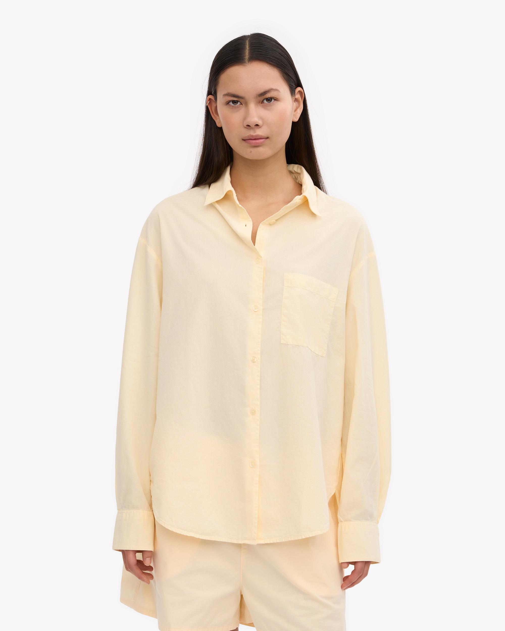 Organic Oversized Shirt - Soft Yellow Product Image